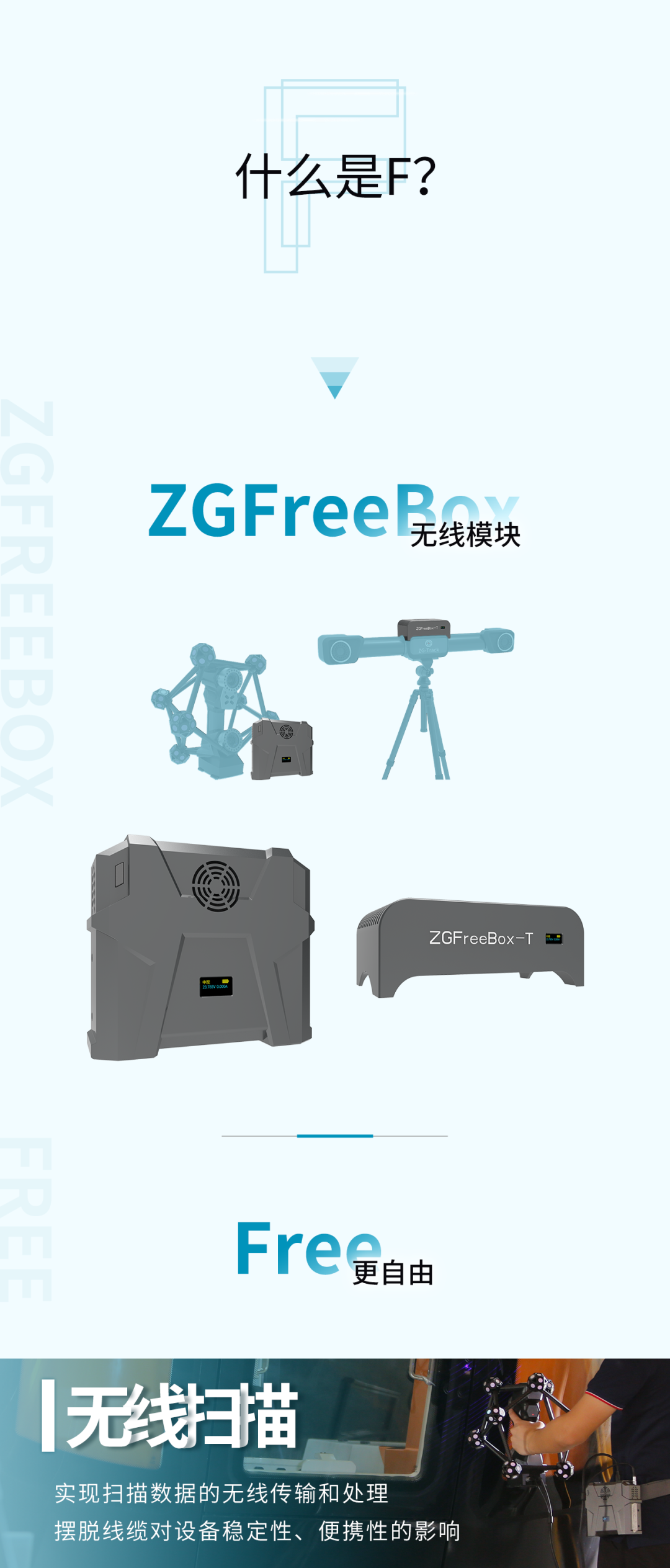 全球第一款全無線跟蹤掃描儀——<a href=http://www.zg-3d.com/product/scanner/hyperscan.html target=_blank class=infotextkey>HyperScan</a> Plus